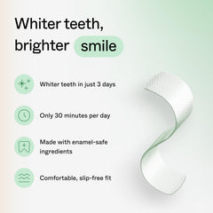 Opalescence GO slip-free whitening strip adheres securely during use
