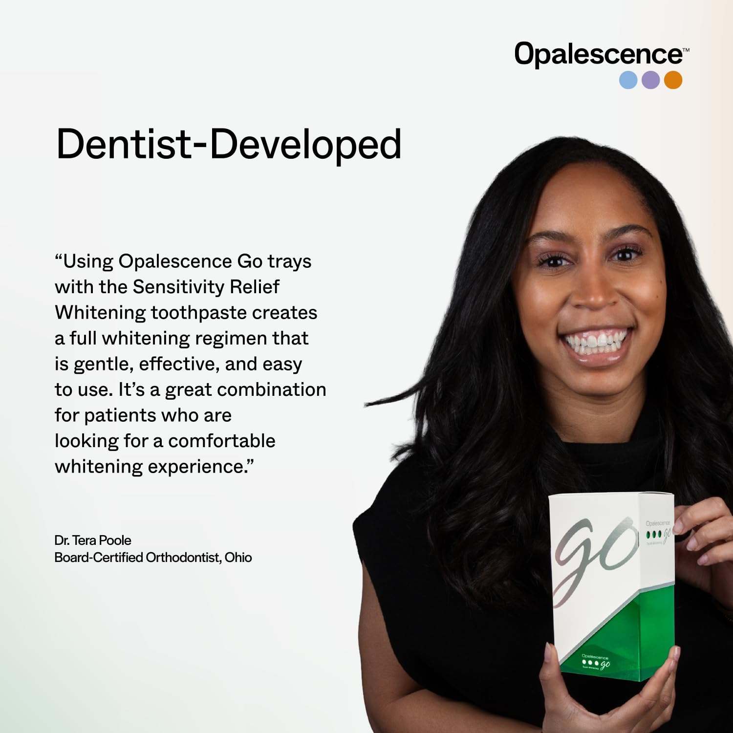 Opalescence Go USA-made packaging reflects trusted dental care.