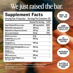 Open Essentials Advanced Boron supplement capsules aid recovery.