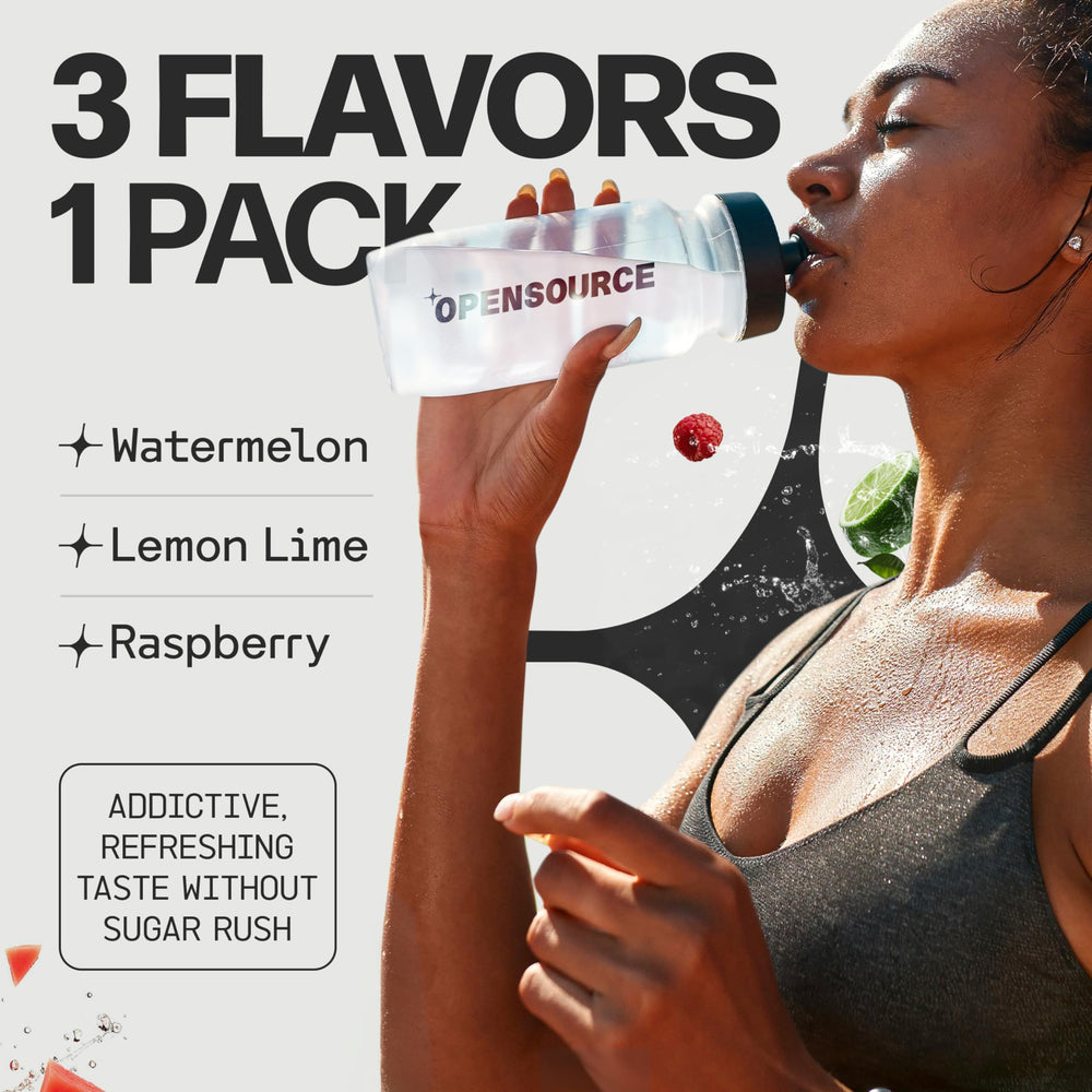 OPENSOURCE Watermelon Drink Glass shows refreshing hydration after workouts