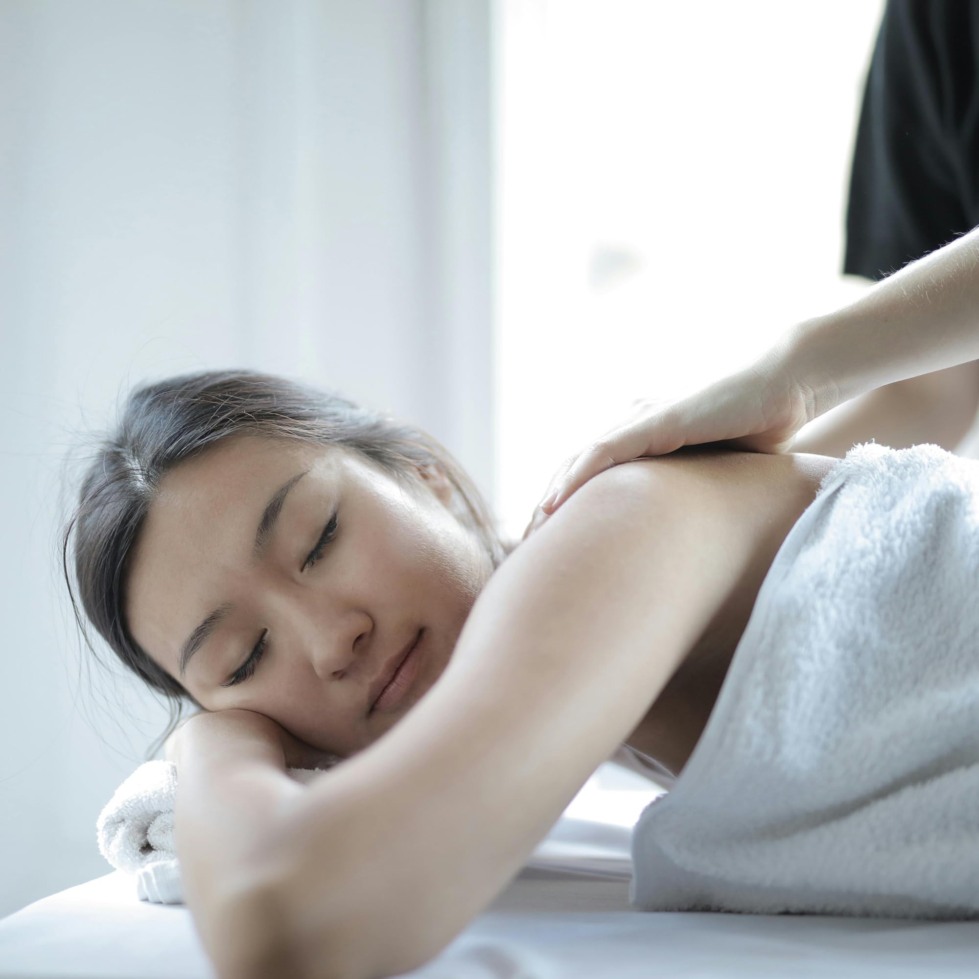 OPO Eucalyptus massage oil texture close-up emphasizes smooth, creamy feel