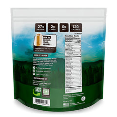 Opportuniteas grass-fed coffee whey label—transparent quality and clean ingredients.