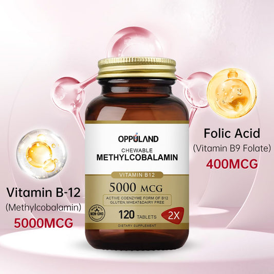 Oppuland methyl B-12 chewable dissolves under the tongue for quick uptake
