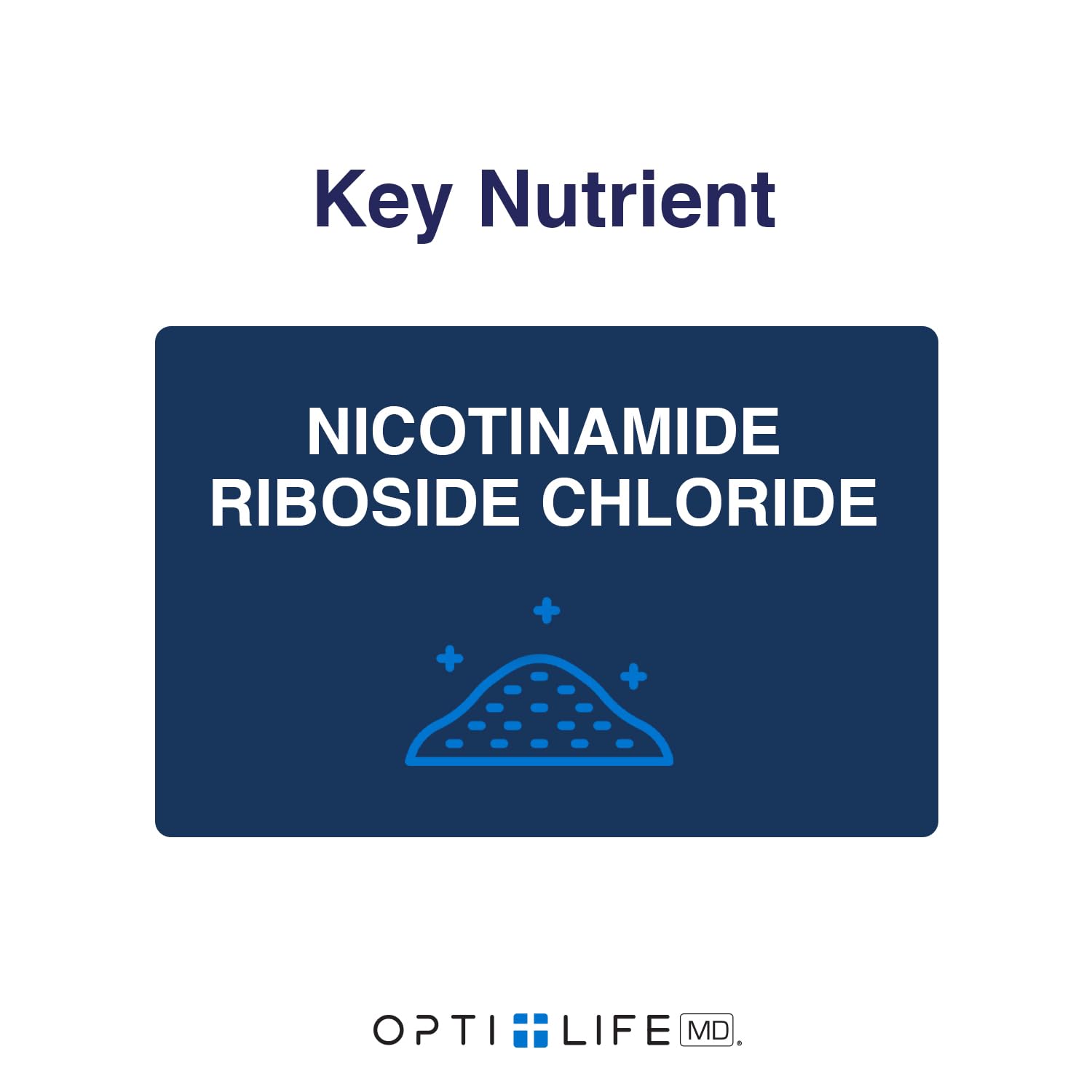 Opti-Life MD NAD Plus capsules pouring into a hand for easy dosing.