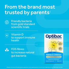 Optibac sachets dissolve easily in cold drinks or food.