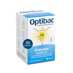 Optibac Probiotics Every Day bottle front promotes daily gut support.
