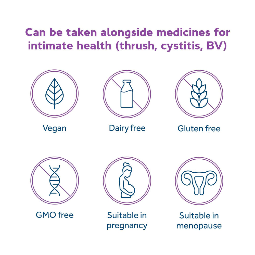 Optibac Probiotics for Women label close-up, vegan formula details