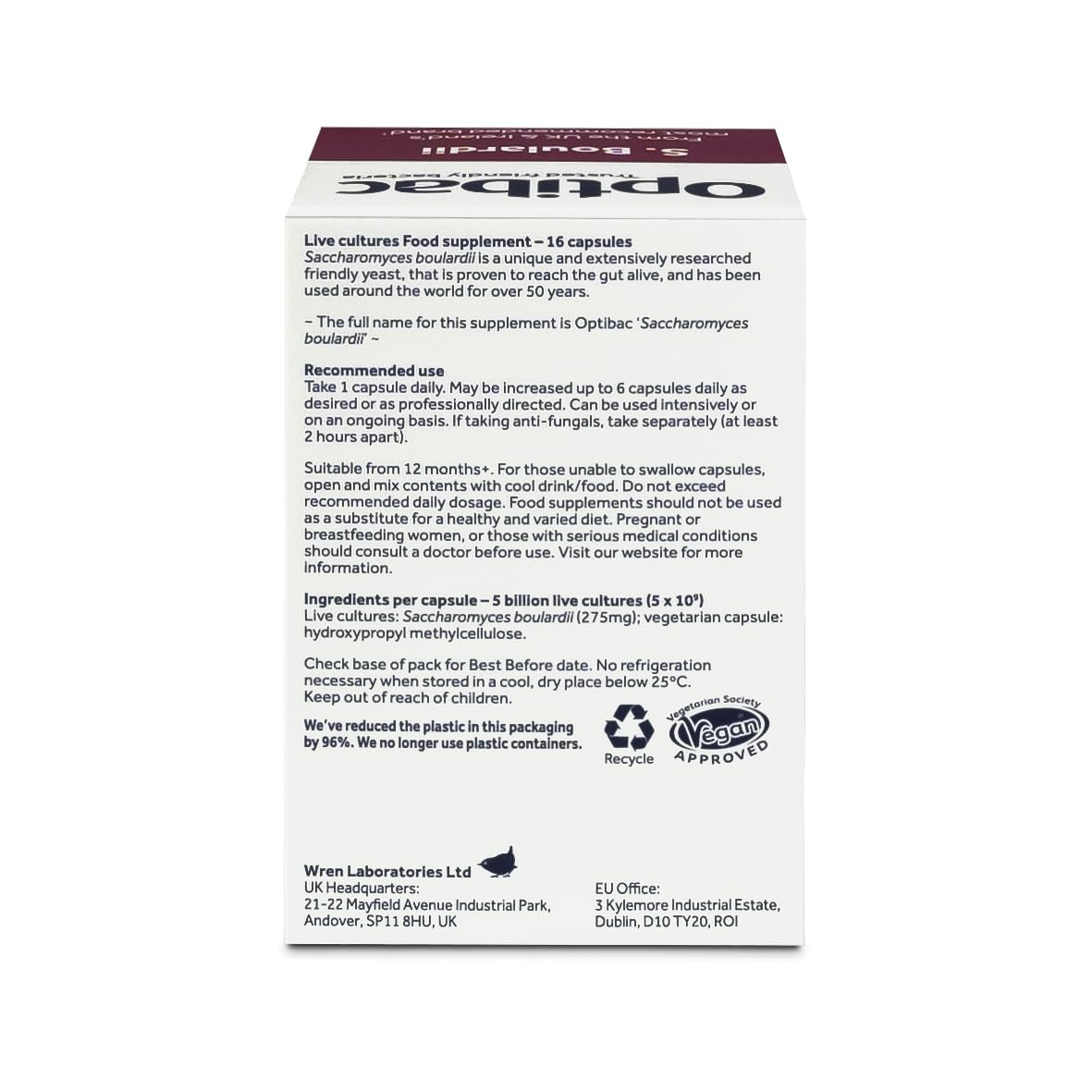 OptiBac probiotic capsules promote gentle digestive balance and daily comfort.