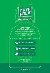 OPTI-FREE Replenish lens case with solution, supports overnight disinfection