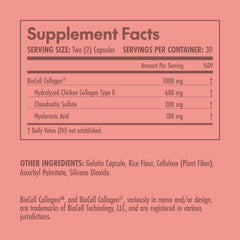 Optimal Blend Biocell Collagen label emphasizes BioCell matrix and ingredients.