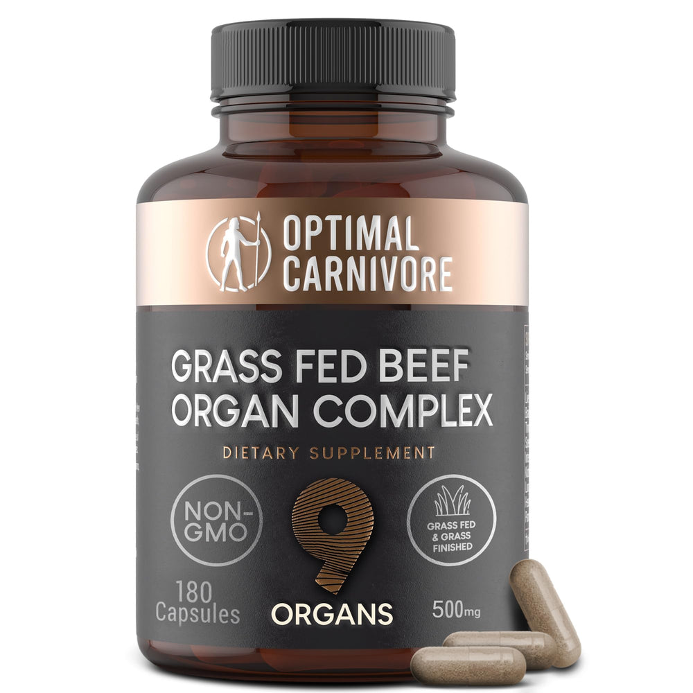 Optimal Carnivore beef organ liver image highlights energy support with natural B12.