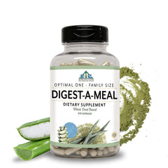 Digest-A-Meal bottle for gut-support capsules.