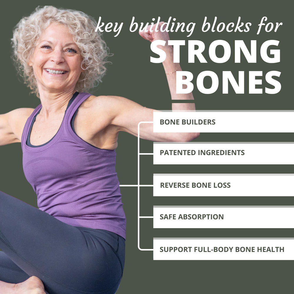 Optimal Health Systems BonePlus capsules ready for daily bone support.