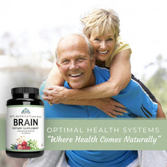 Capsules texture of Optimal Health Systems Brain indicating smooth daily use.