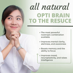 Morning routine setup featuring Optimal Health Systems Brain for daily focus.