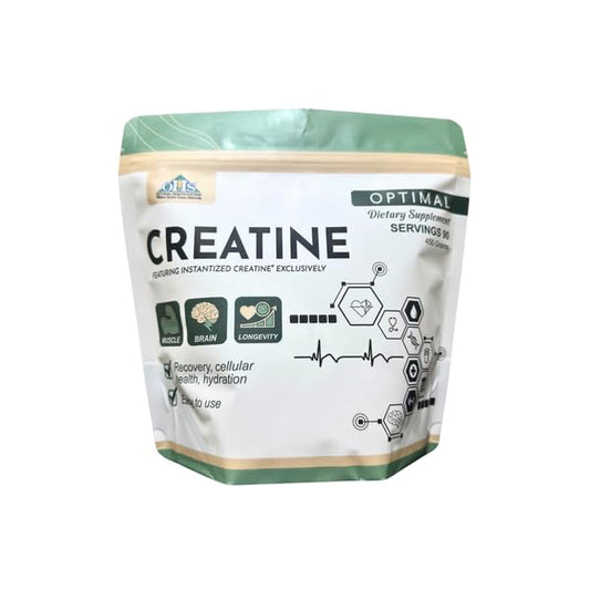 Optimal Health Systems Creatine bottle pour shows smooth mixing for training days