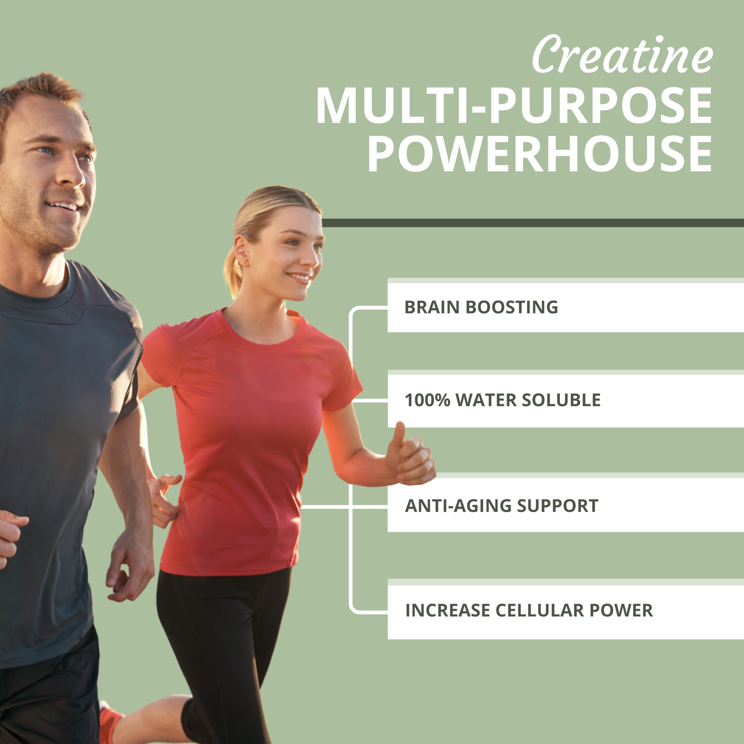 Optimal Health Systems Creatine scoop highlights precise serving for consistency