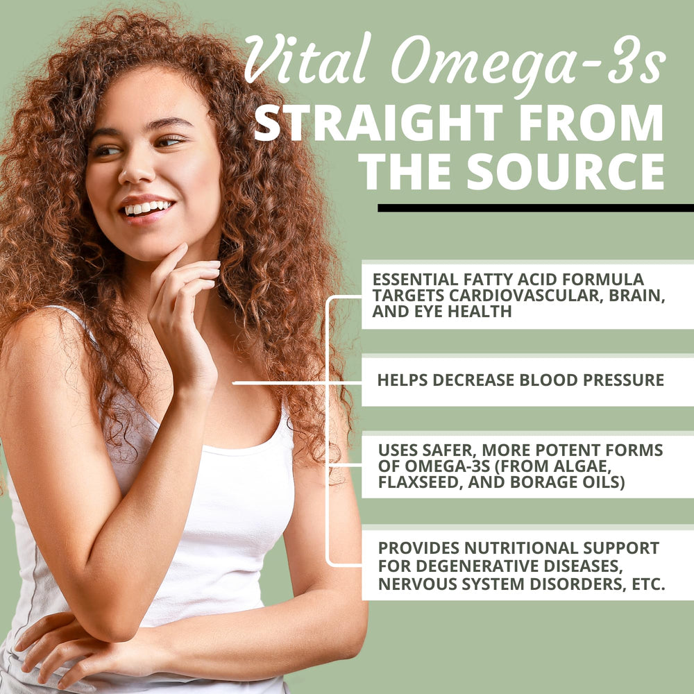 Optimal Health Systems EFA capsules arranged for convenient daily use