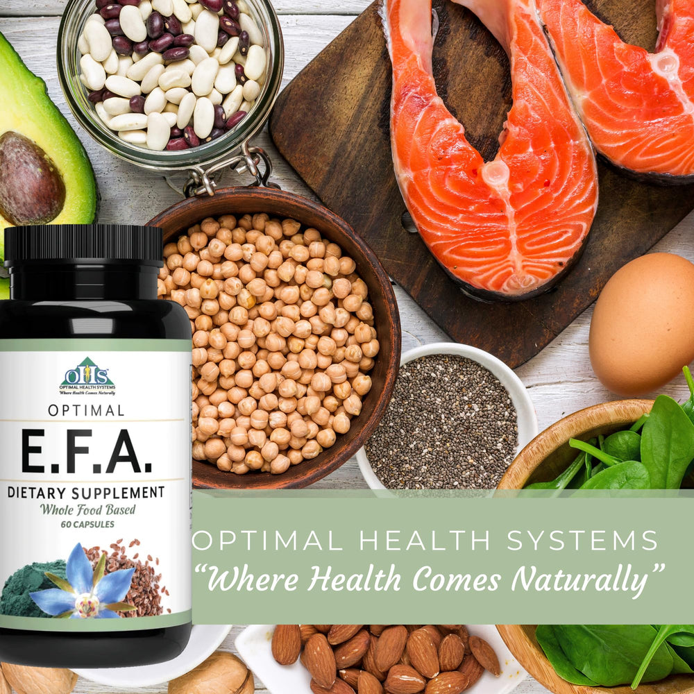 Optimal Health Systems EFA serving size label supports easy dosing