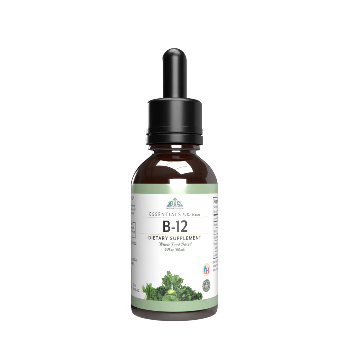 Optimal Health Systems Essential B-12 Drops bottle for easy energy support