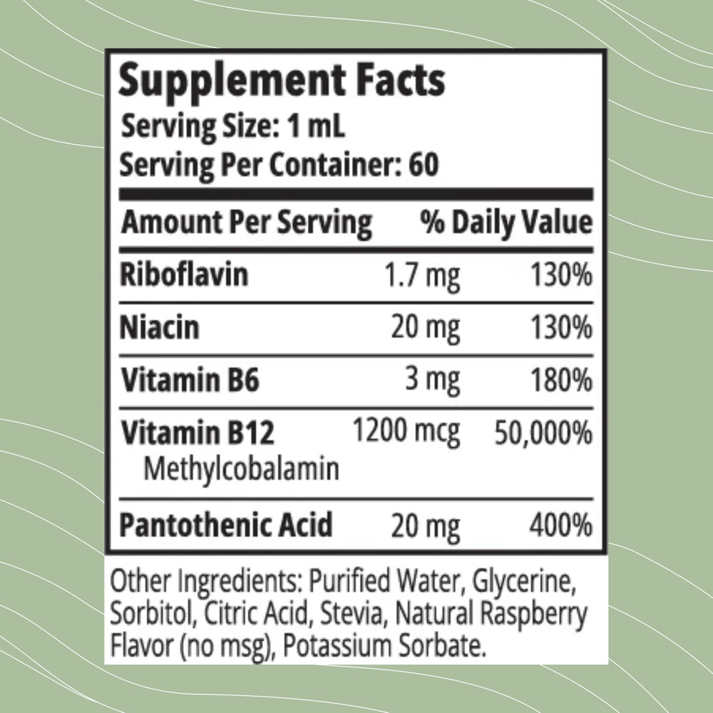 Optimal Health Systems Essential B-12 Drops dropper demonstrates simple, flexible dosing