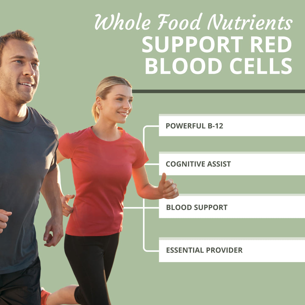 Optimal Health Systems Essential B-12 Drops label highlights vegetarian, non-GMO ingredients