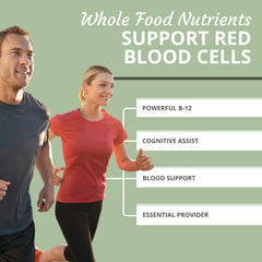 Optimal Health Systems Essential B-12 Drops label highlights vegetarian, non-GMO ingredients