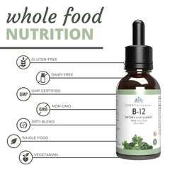 Optimal Health Systems Essential B-12 Drops liquid form enables easy absorption