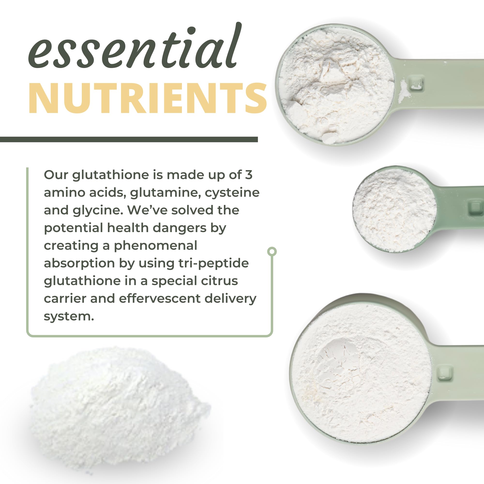 Optimal Health Systems Essential Glutathione wafers electrolytes close-up demonstrates hydration support.