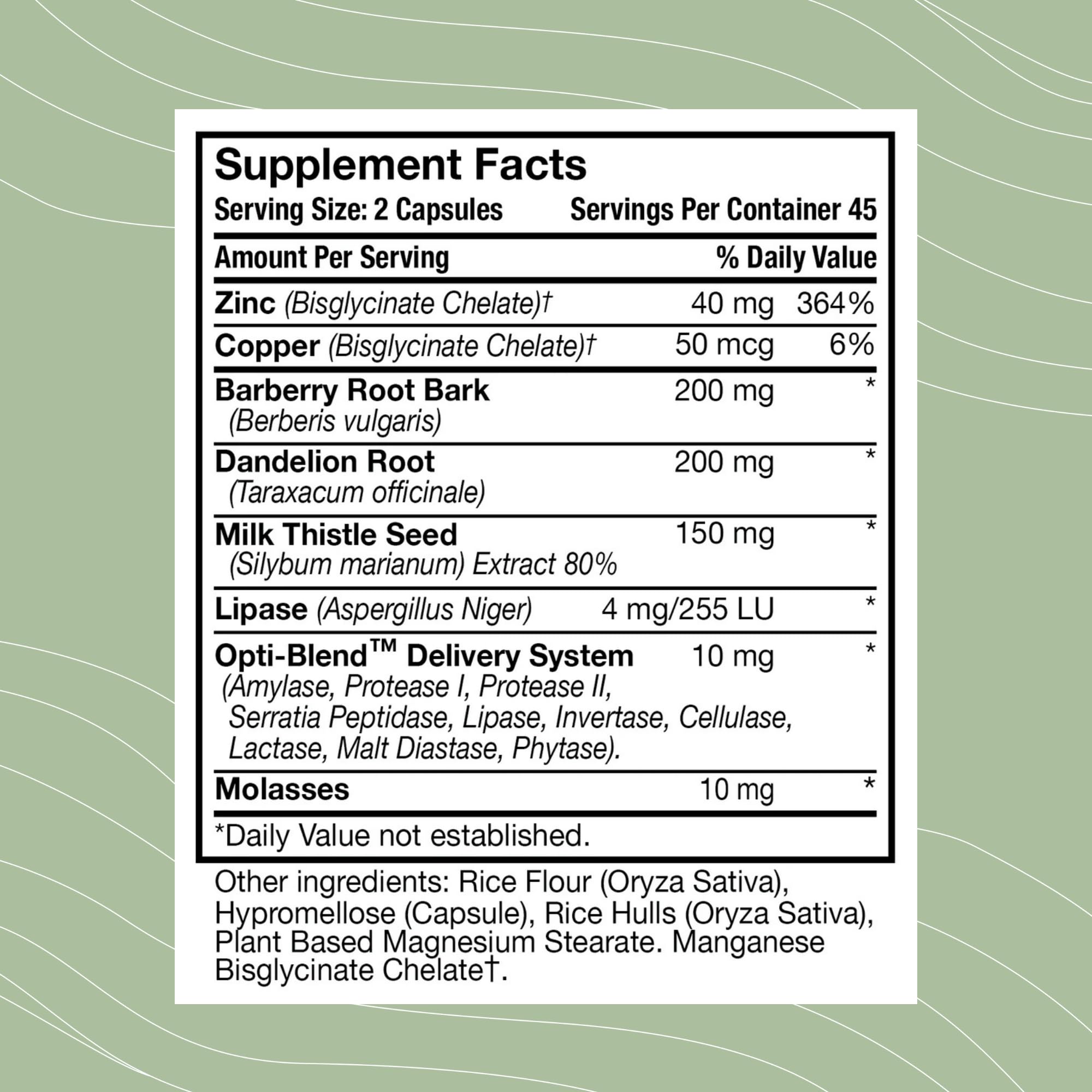 Optimal Health Systems Liver/Kidney detox ingredients milk thistle closeup highlighting antioxidant support