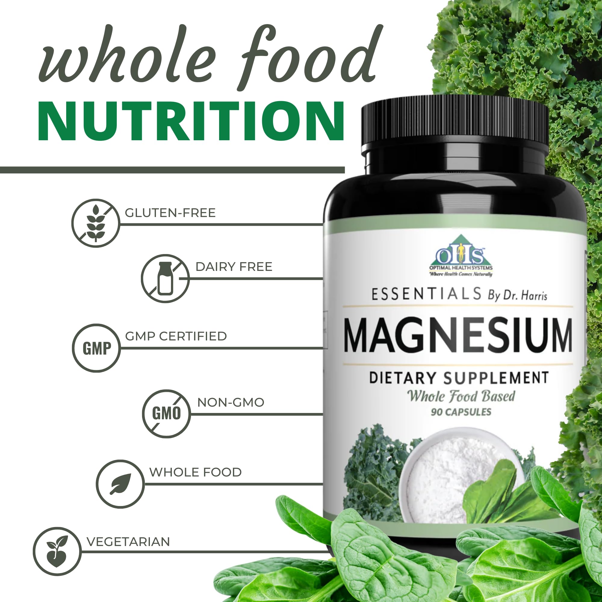 Optimal Health Systems Magnesium pouring capsules demonstrates easy daily use.