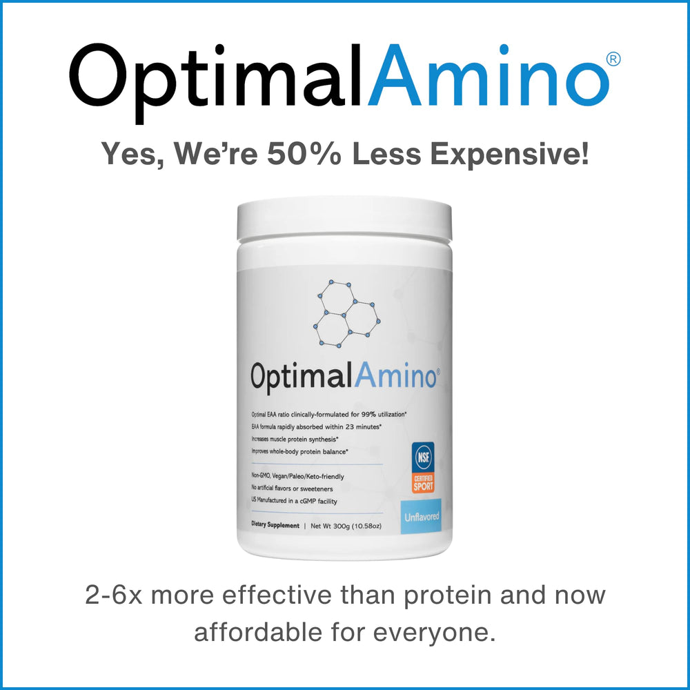 OptimalAmino athlete pre or post workout usage for recovery support.