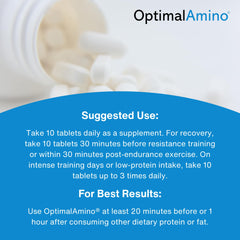 OptimalAmino bundle mockup showing flavors and formats.