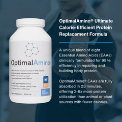 OptimalAmino tablets in hand ready for pre- or post-workout use.