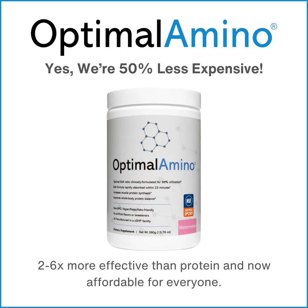 OptimalAmino workout recovery support visual suggesting steady progress with training.