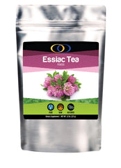 Optimally Organic ESSIAC Tea Powder 8 Herb Blend ready for a daily brew.