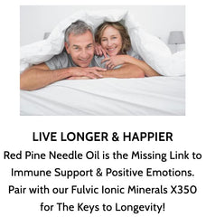 Optimally Organic Red Pine Needle Oil Caps held in hand for portable wellness