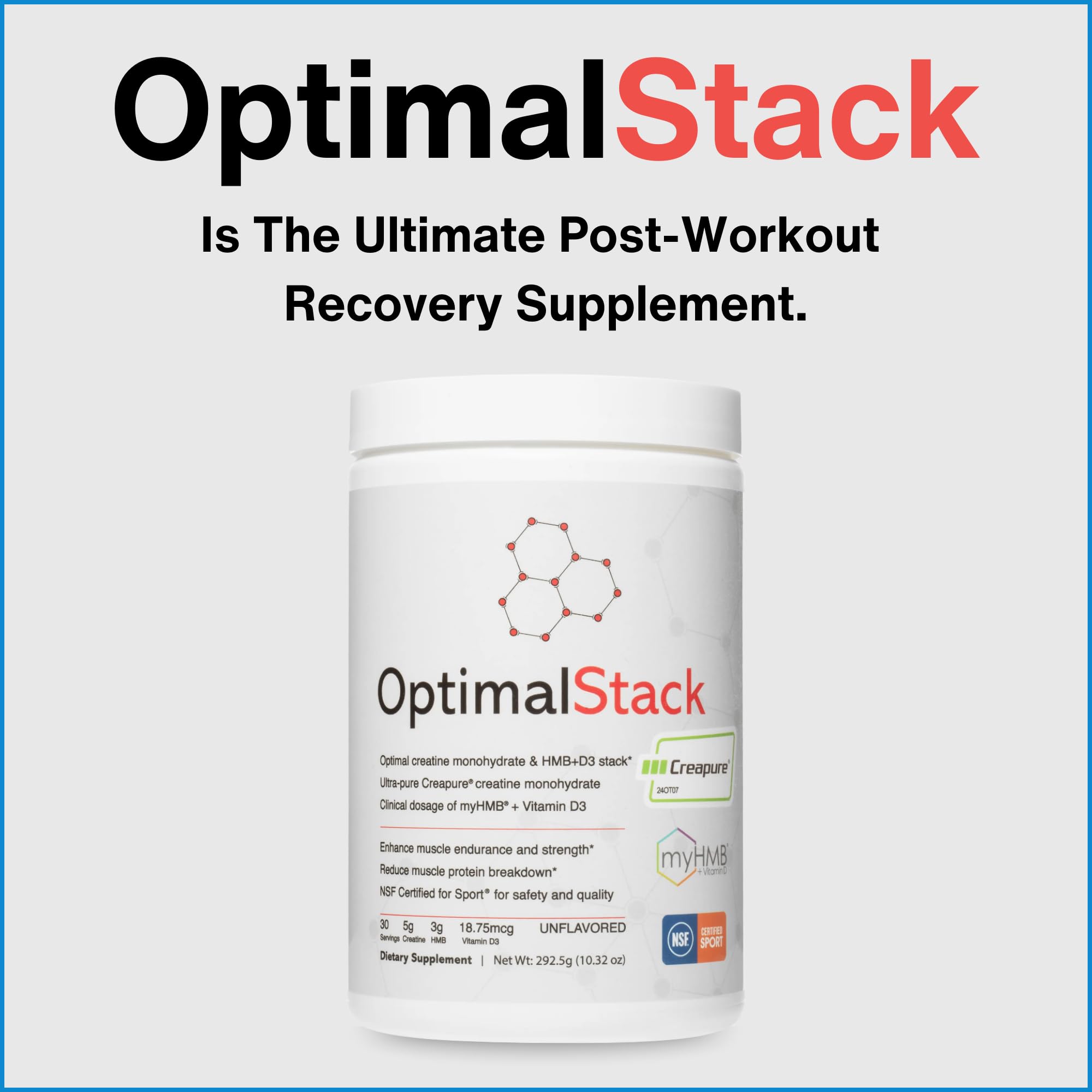 OptimalStack serving size scoop demonstrating convenient daily serving