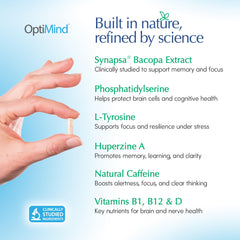 Optimind bottle side view highlights non GMO formulation