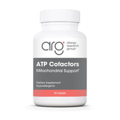 Optimox ATP Cofactors bottle label highlights high-potency B vitamin blend for energy support.