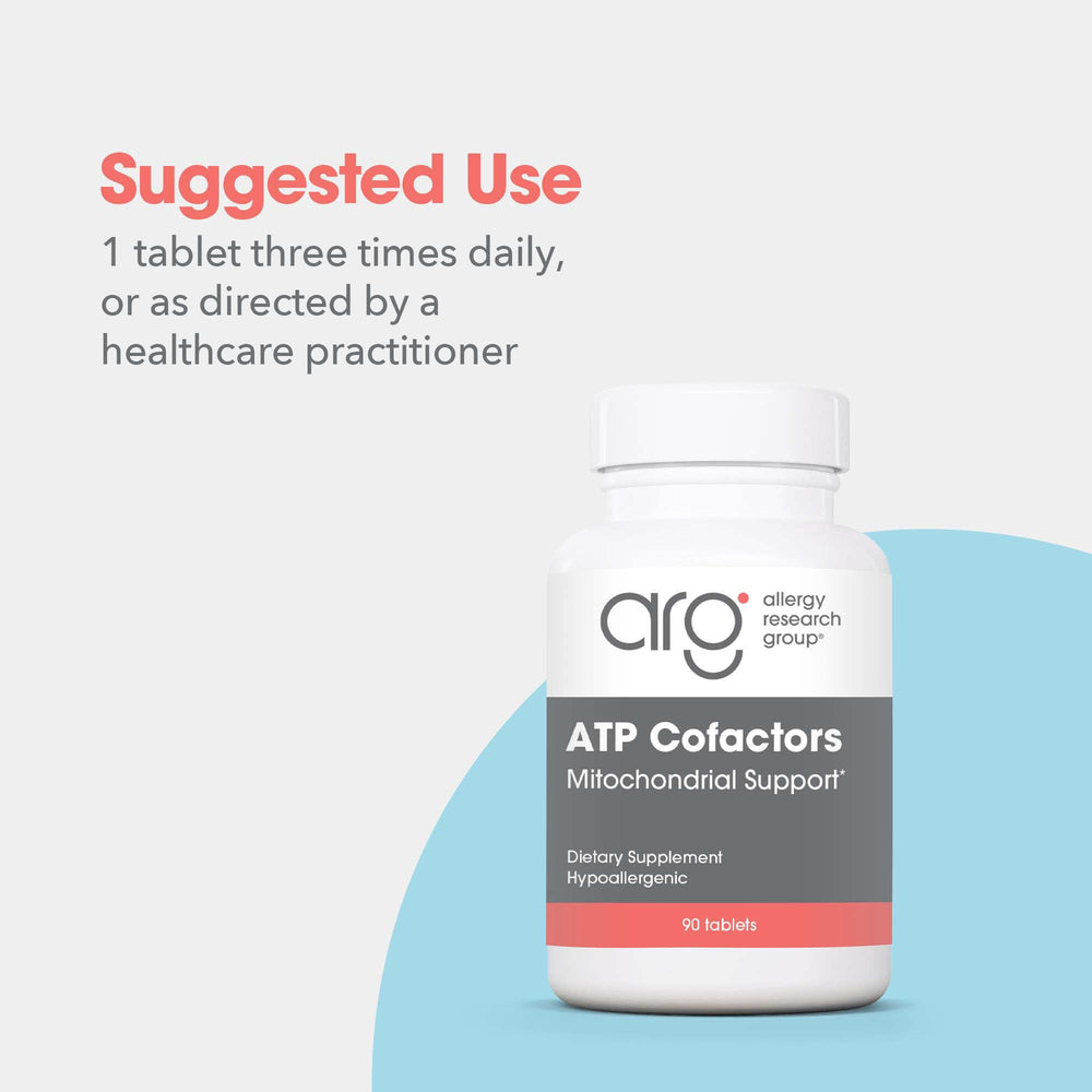 Optimox ATP Cofactors pill closeup shows riboflavin and niacin content.