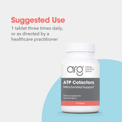Optimox ATP Cofactors pill closeup shows riboflavin and niacin content.