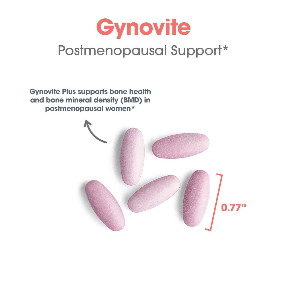 Optimox Gynovite iron and magnesium blend visual with minerals.