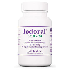Optimox Iodoral 50 mg bottle front view for daily thyroid support