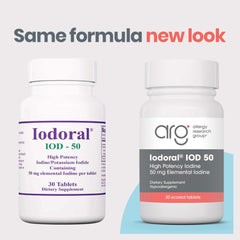 Optimox Iodoral 50 mg pills close-up highlighting tablet texture for easy handling