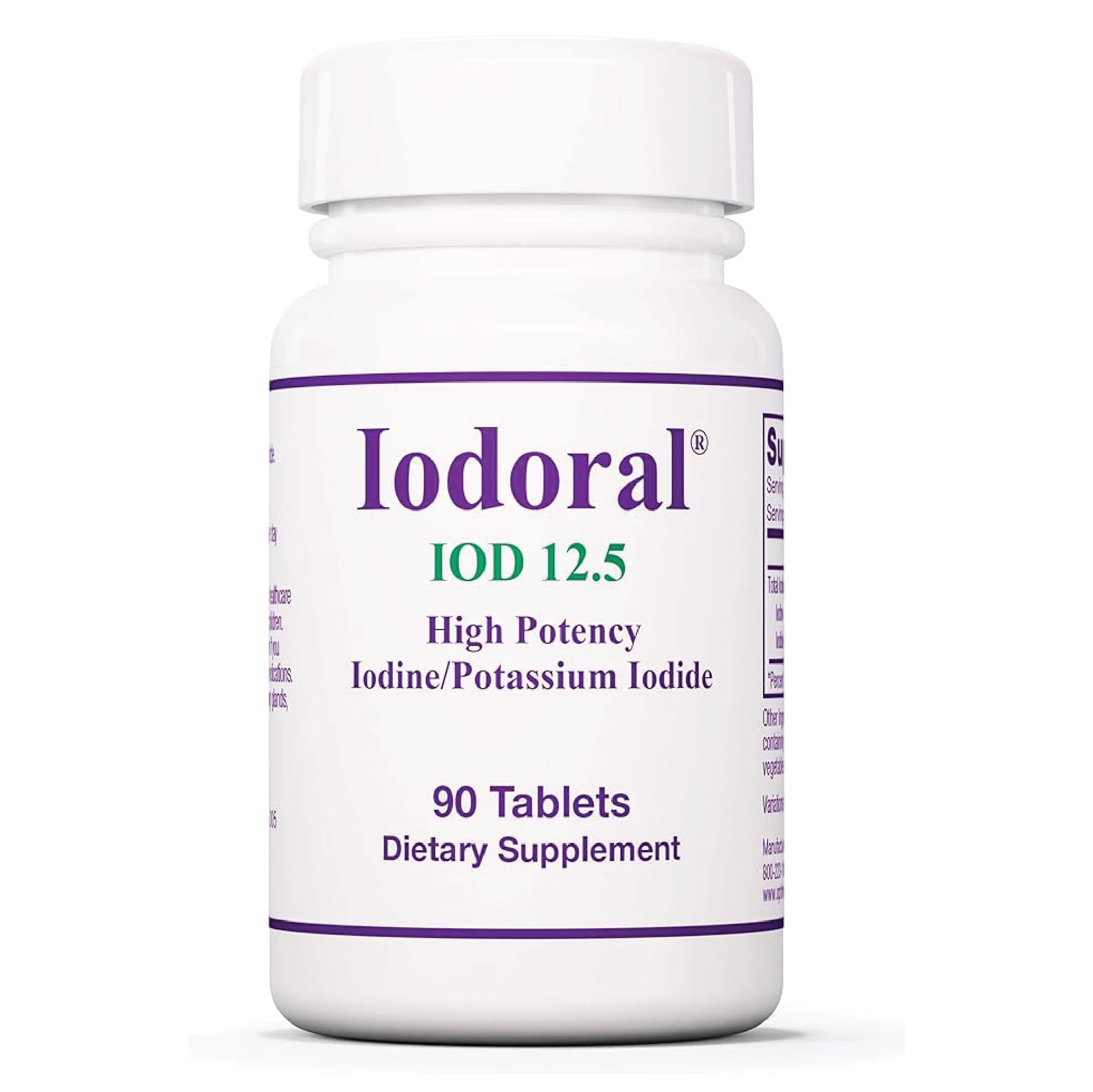 Optimox Iodoral bottle front showing high-potency iodine supplement for thyroid support.