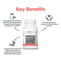 Optimox Optivite PMS bottle open, ready to take daily tablets