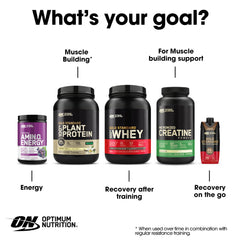Optimum Nutrition Amino Energy orange cooler bottle in gym bag setting for pre-workout ritual.