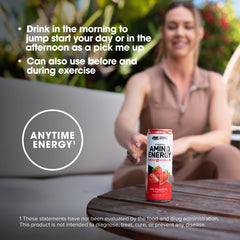 Optimum Nutrition AMIN.O Energy ice-cold can looks inviting and refreshing.