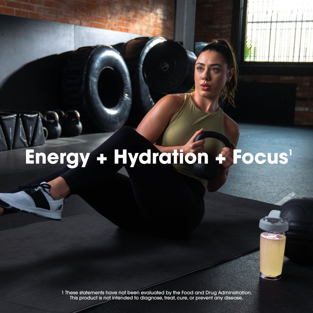 Optimum Nutrition Amino Energy athlete in gym setting during a training session.